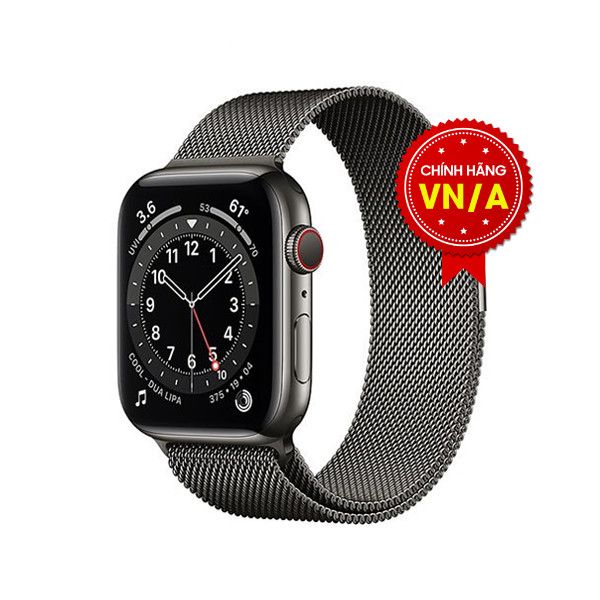 Apple Watch Series 6 40mm (4G) Viền Thép Đen / Dây Thép - Chính hãng VN/A