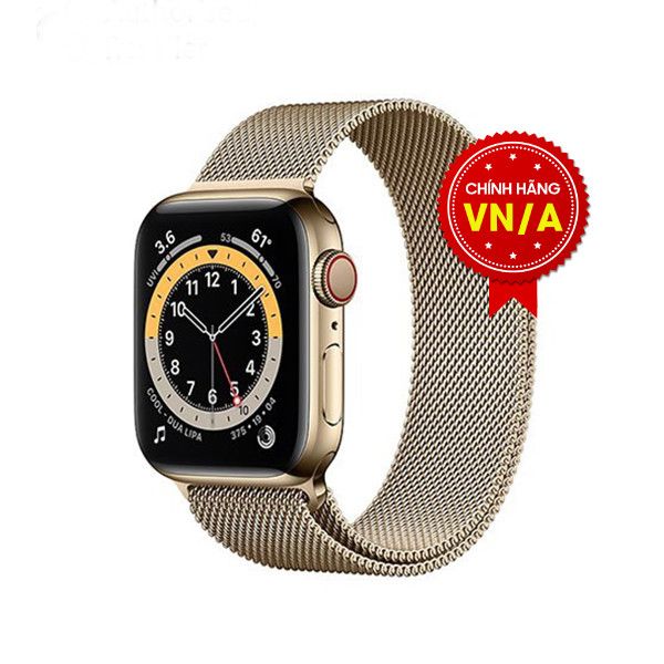 Apple Watch Series 6 44mm (4G) Viền Thép Vàng / Dây Thép - Chính hãng VN/A