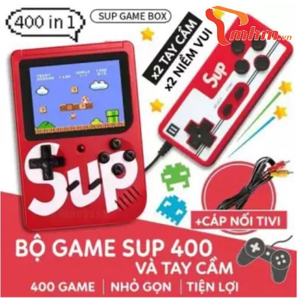 Máy chơi Game Sup 400in1 kèm tay cầm phụ