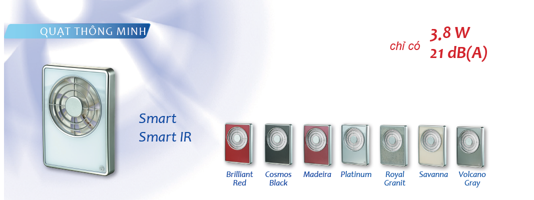 Quạt hút thông gió BLAUBERG Smart IR ( quạt thông gió có điều khiển từ xa thông minh )