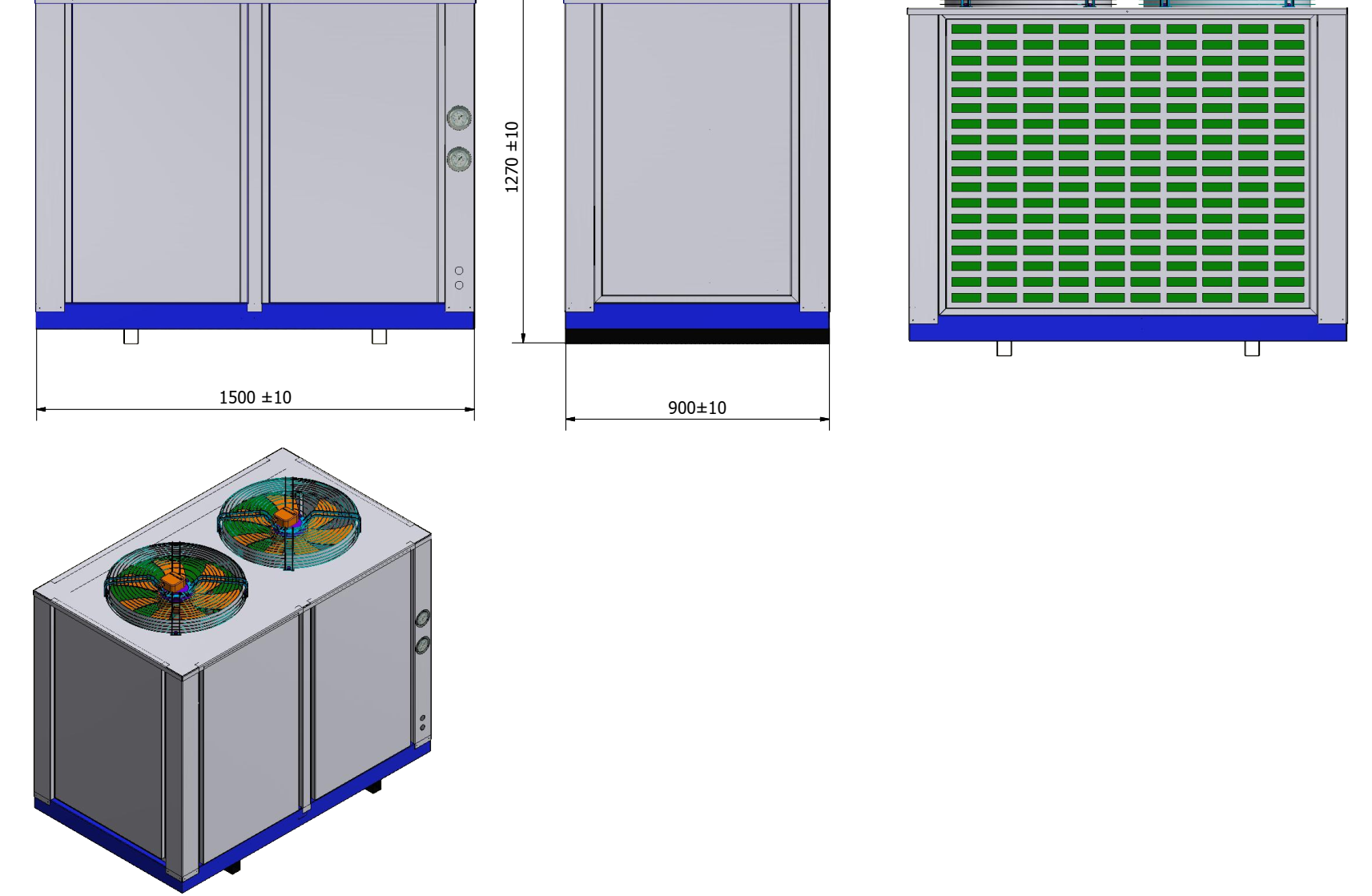 Chiller giải nhiệt gió CWL-AUC-045