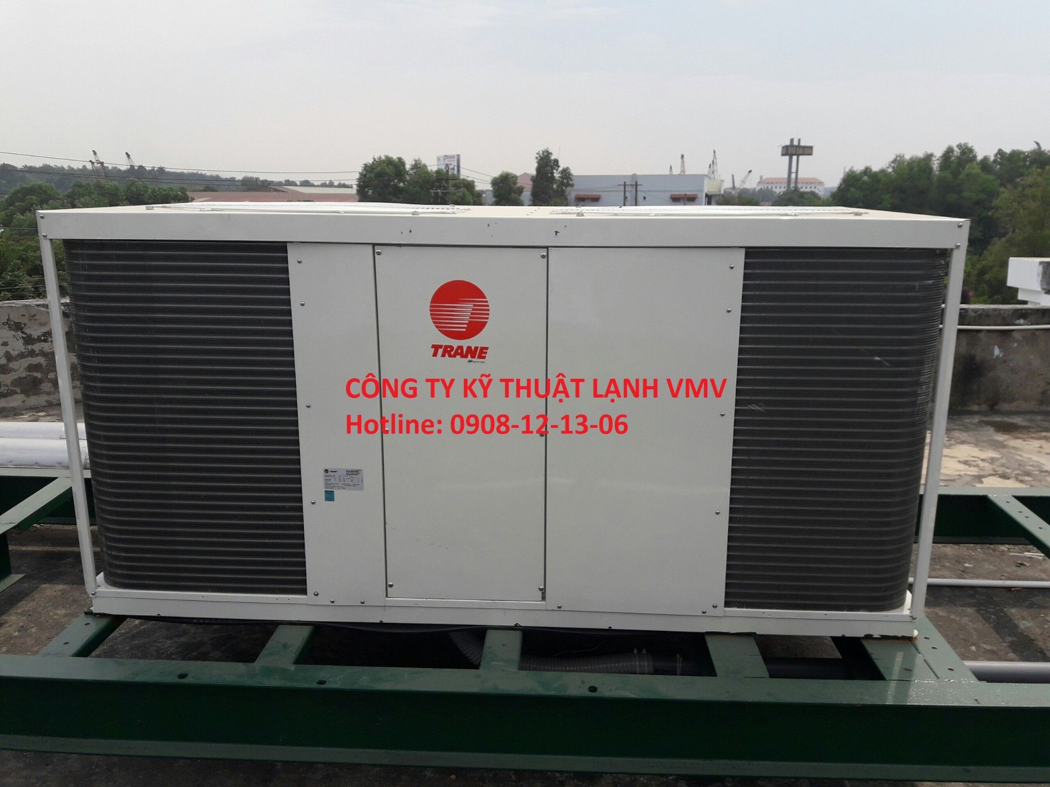 Chiller TRANE - máy làm lạnh nước mini giải nhiệt gió hãng Trane - CGAT135 - 15HP