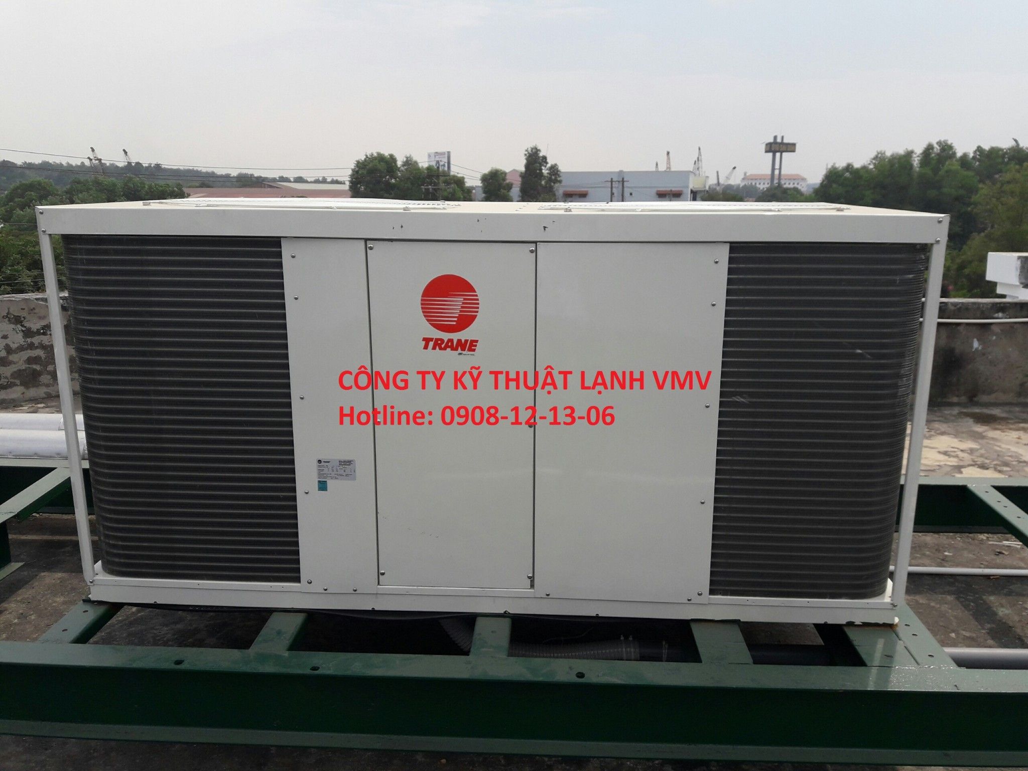 Chiller TRANE - máy làm lạnh nước mini giải nhiệt gió hãng Trane - CGAT065 - 7HP