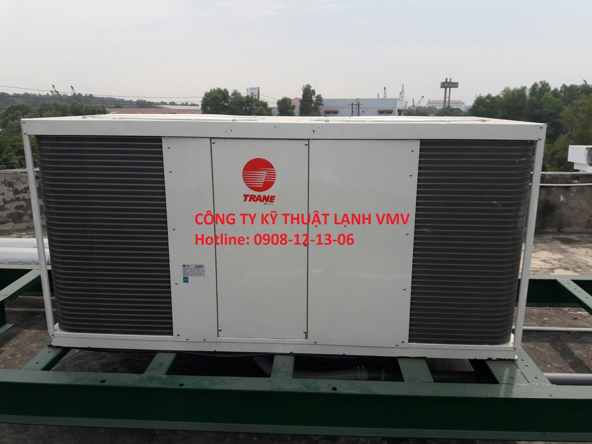 Chiller TRANE - máy làm lạnh nước mini giải nhiệt gió hãng Trane - CGAT175 - 19.5HP