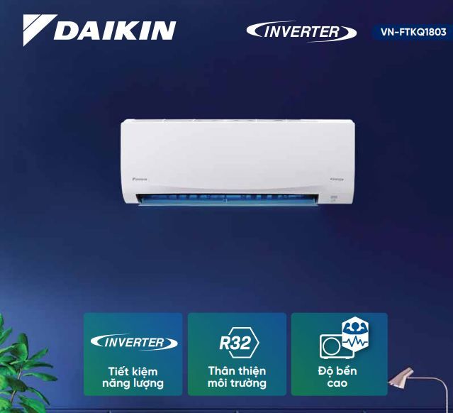 Máy Lạnh Daikin Inverter FTKQ25SVMV - 1HP R32