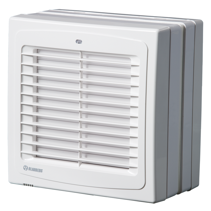 Quạt Hút Thông Gió Gắn Kính Blauberg Win-150 SH (Công Tắc Dây Kéo, Timer, Cảm Biến Độ Ẩm)