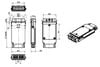 Module quang GBIC 1.25G, 850nm, 2 sợi quang, MM, 550M, P/N: WT-9110G/GBIC/MM/0.5/SC