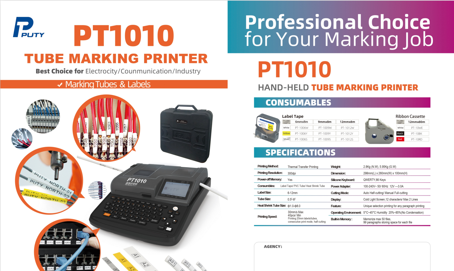 Máy In Ống Lồng PT1010