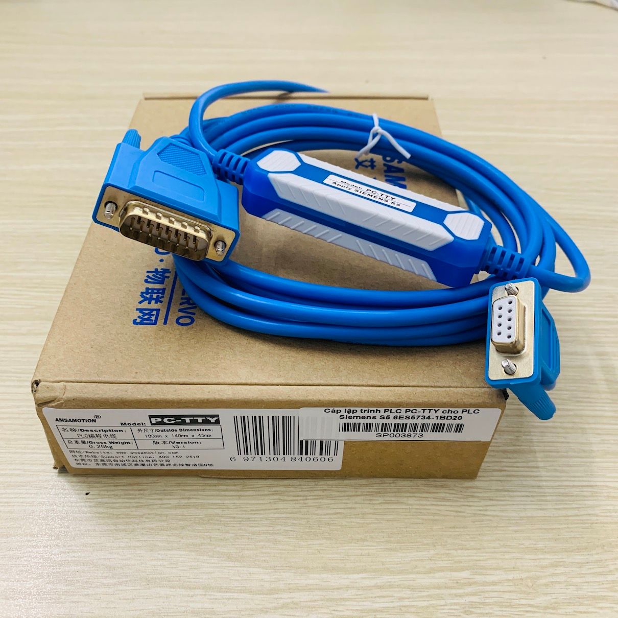 Cáp lập trình PLC PC-TTY cho PLC Siemens S5 6ES5734-1BD20