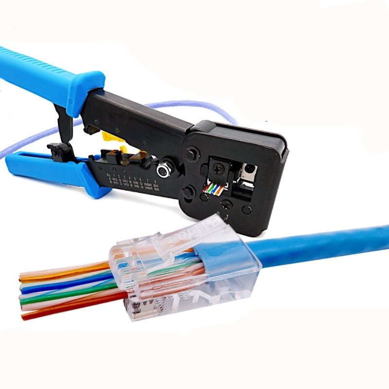 Kềm bấm cáp mạng cho đầu RJ45 loại xuyên thấu