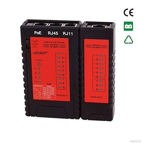 Máy tes cáp mạng switch POE NOYAFA NF-468PT