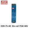 Bộ chuyển đổi nguồn điện công nghiệp gắn thanh DIN AC220V->DC48V 75W 1.6A EDR-75-48