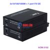 AOM-3102: 2 Port 10/100/1000M RJ45 + 1 Port FX GE Media Converter