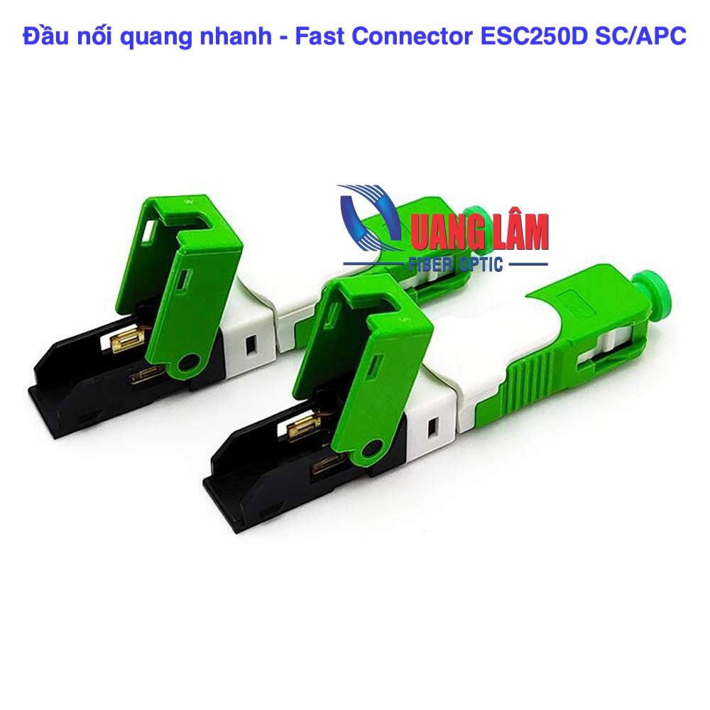 Đầu nối quang nhanh loại gấp khóa 3 điểm ESC250D SC/APC - Fast Connector