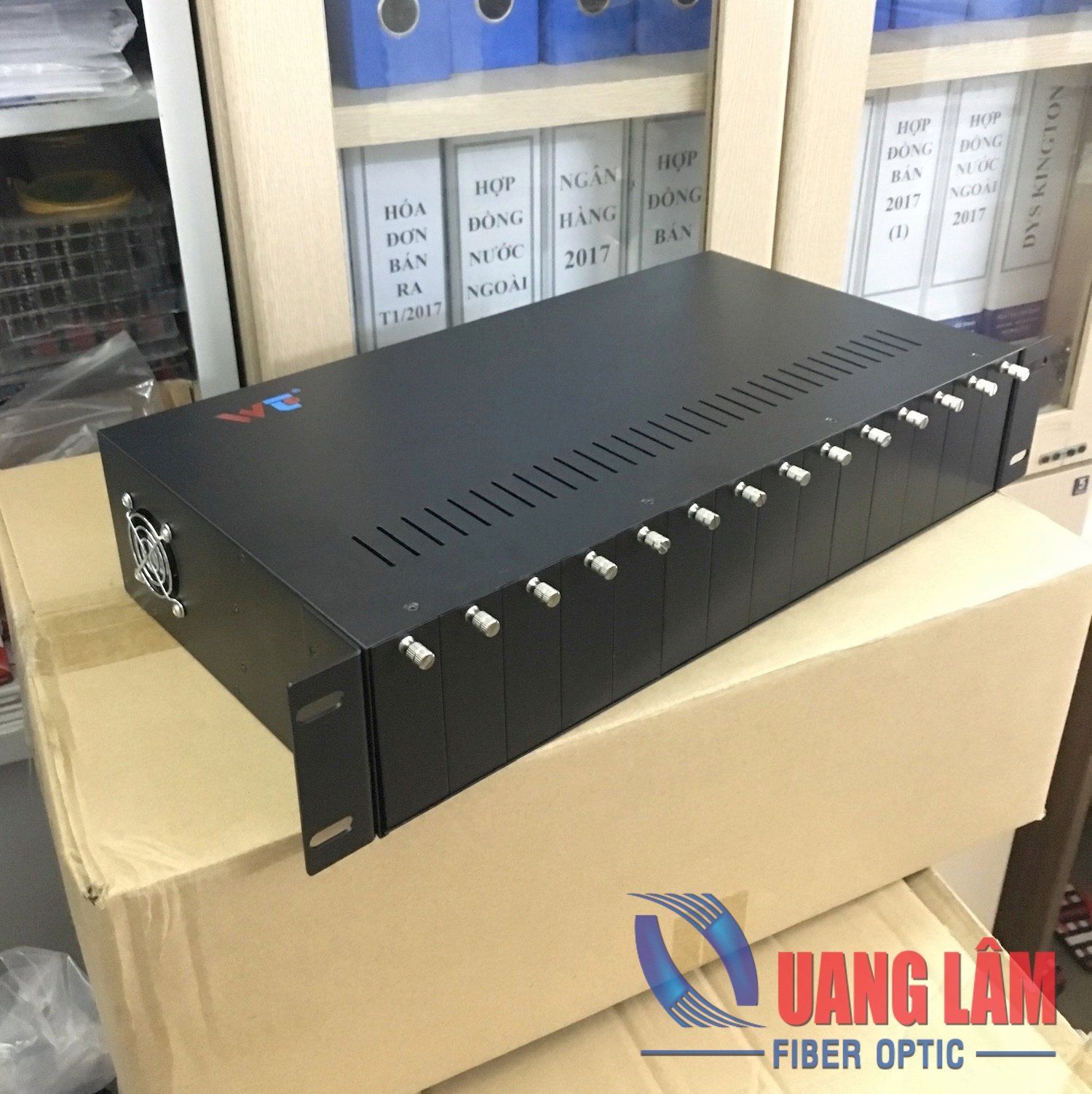 Khung Chassis 14 Slots gắn Media Converter, 2 nguồn điện (Quản lý tập trung) WT-81/4-2A