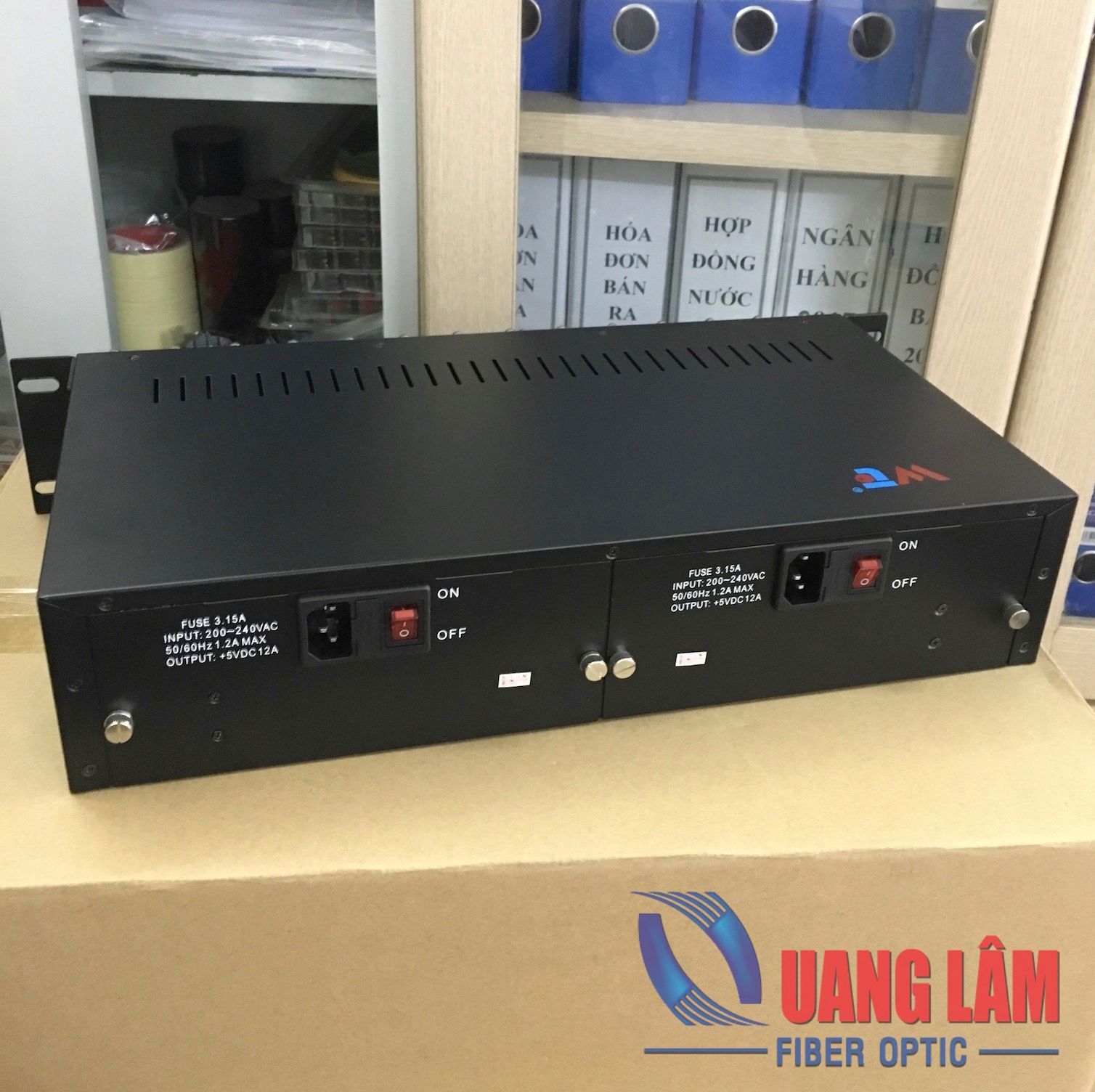 Khung Chassis 14 Slots gắn Media Converter, 2 nguồn điện (Quản lý tập