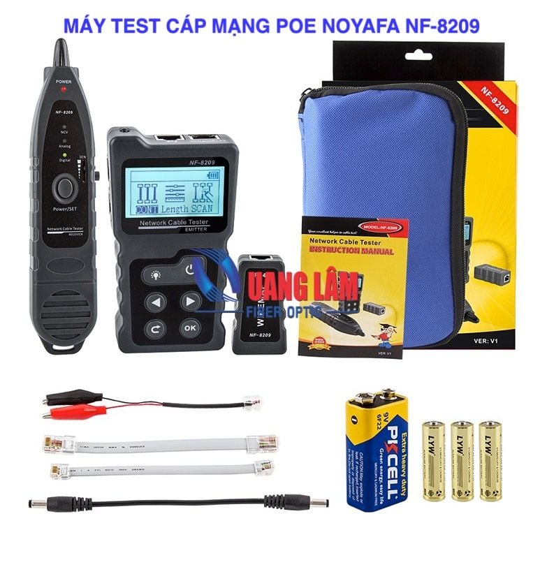 Máy test và dò cáp mạng POE NOYAFA NF-8209