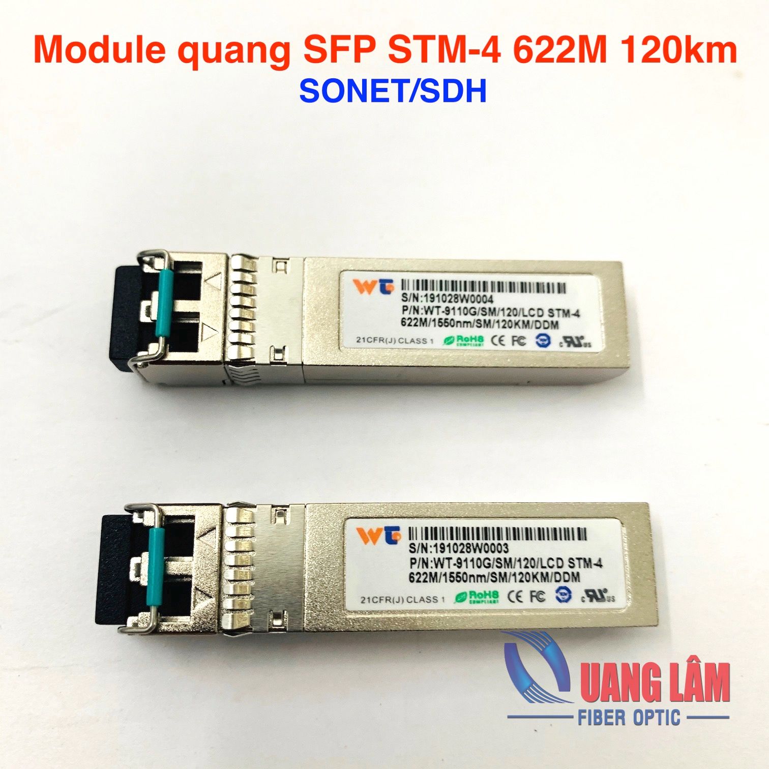 Module quang SFP STM-4 622M SONET SDH 120km