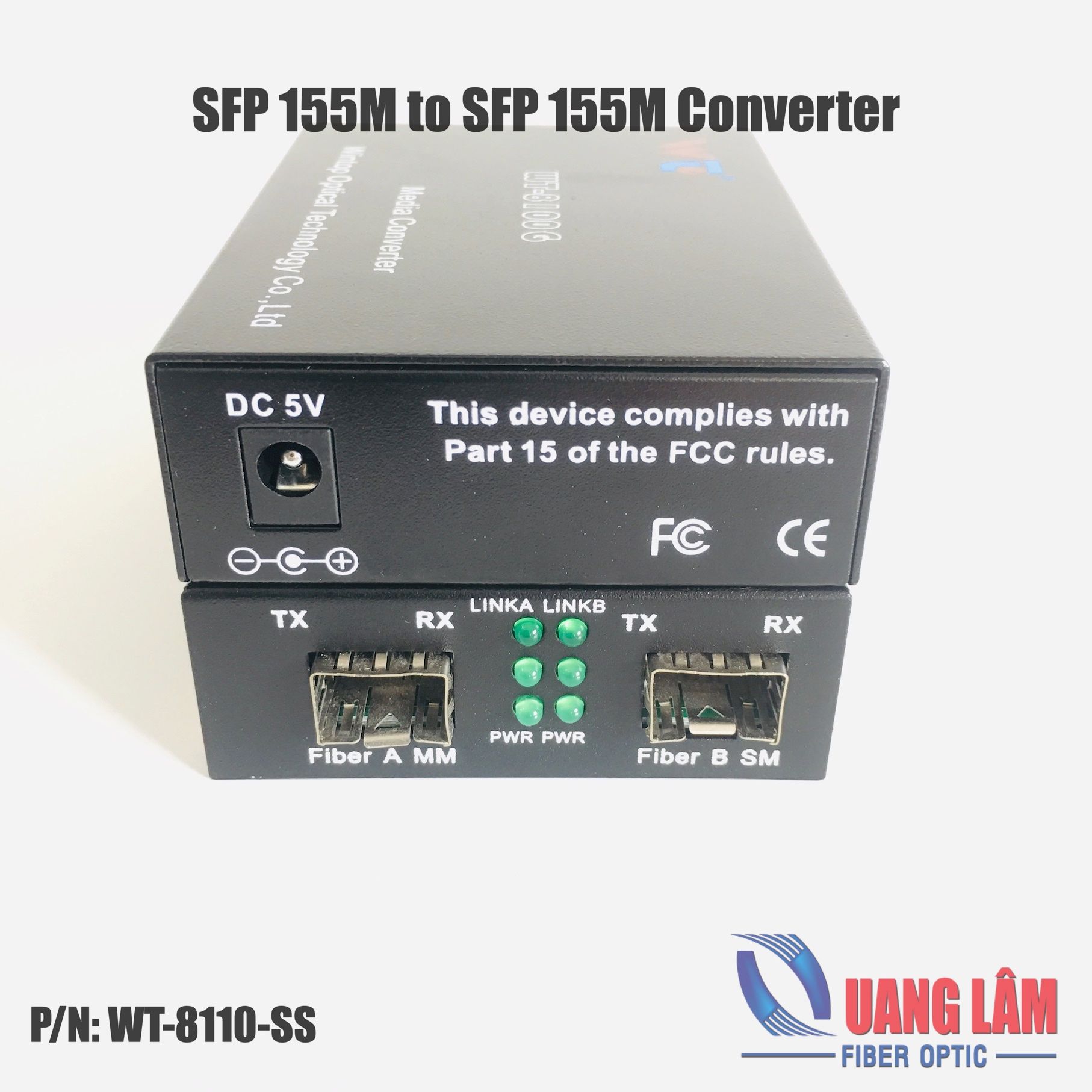 Media Converter SFP 155M <-> SFP 155M - WT-8110-SS