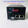 Bộ chuyển đổi quang điện 2 Port RJ45 10/100M sang quang, 1 sợi quang, WT-8110SB-12-20A/B