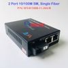 Bộ chuyển đổi quang điện 2 Port RJ45 10/100M sang quang, 1 sợi quang, WT-8110SB-12-20A/B