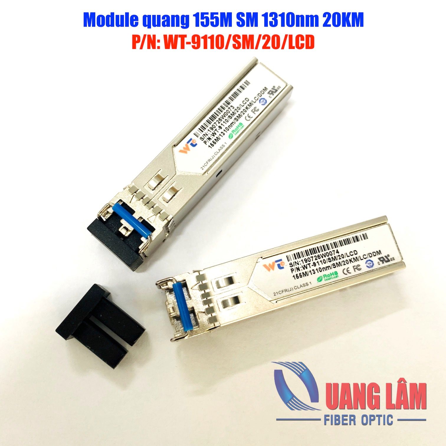 Module Quang SFP 155M SM 1310nm 20KM - WT-9110/SM/20/LCD
