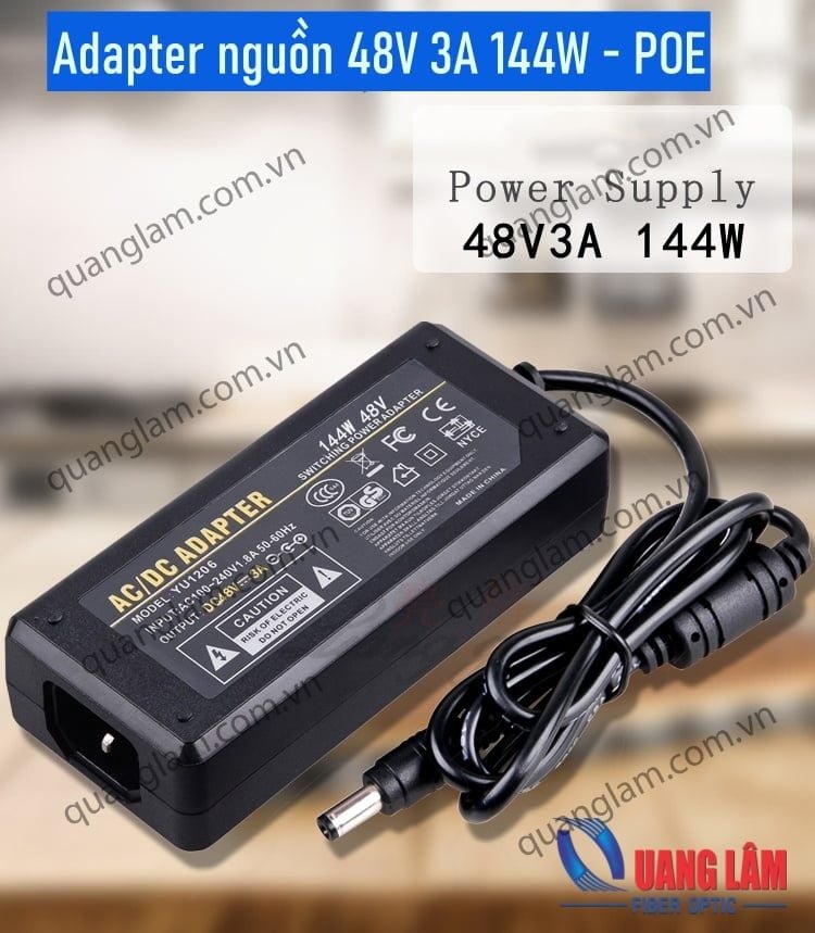 Adapter nguồn 48V 3A 144W - POE