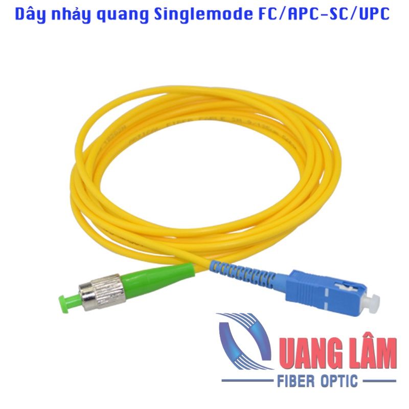 Dây nhảy quang đơn mốt FC/APC-SC/UPC, Simplex, Phi 3.0