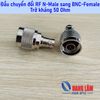 Đầu chuyển đổi N-Male (Đực) sang BNC-Female (BNC Cái) - Trở kháng 50 Ohm