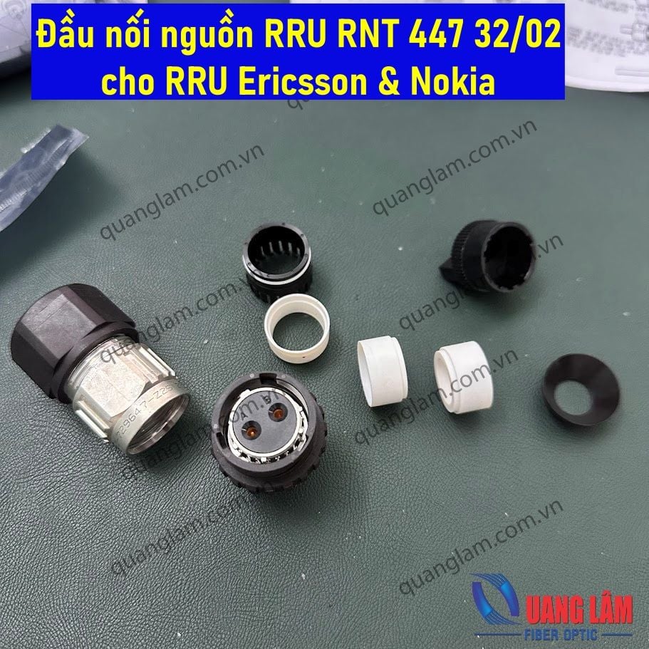 Đầu nối nguồn RRU RNT 447 32/02 cho RRU Ericsson & Nokia RRUS 32B3,RRU ...