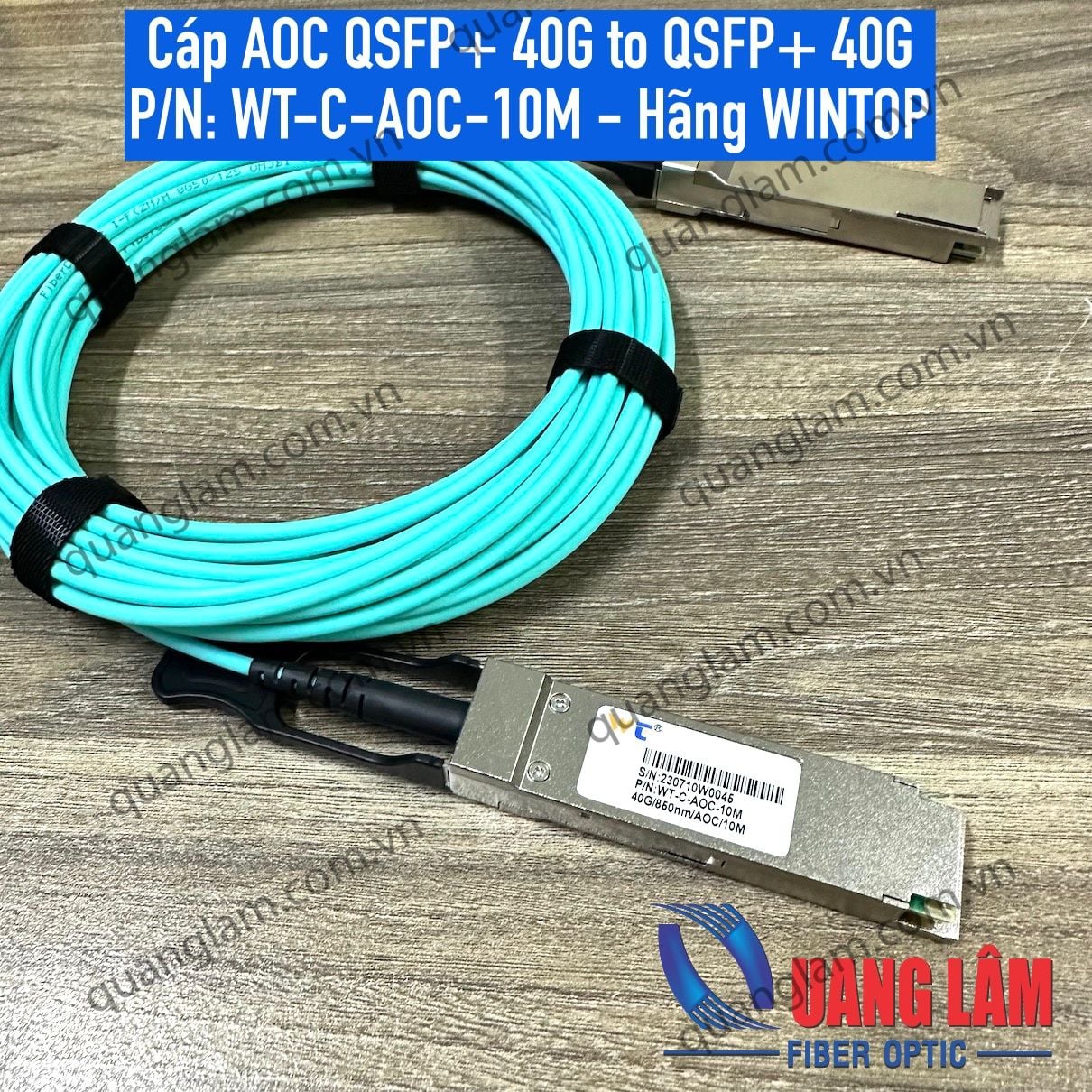 Cáp đúc AOC 40G QSFP+ Active Optical Cable - Dài 3M – Công ty TNHH Công ...