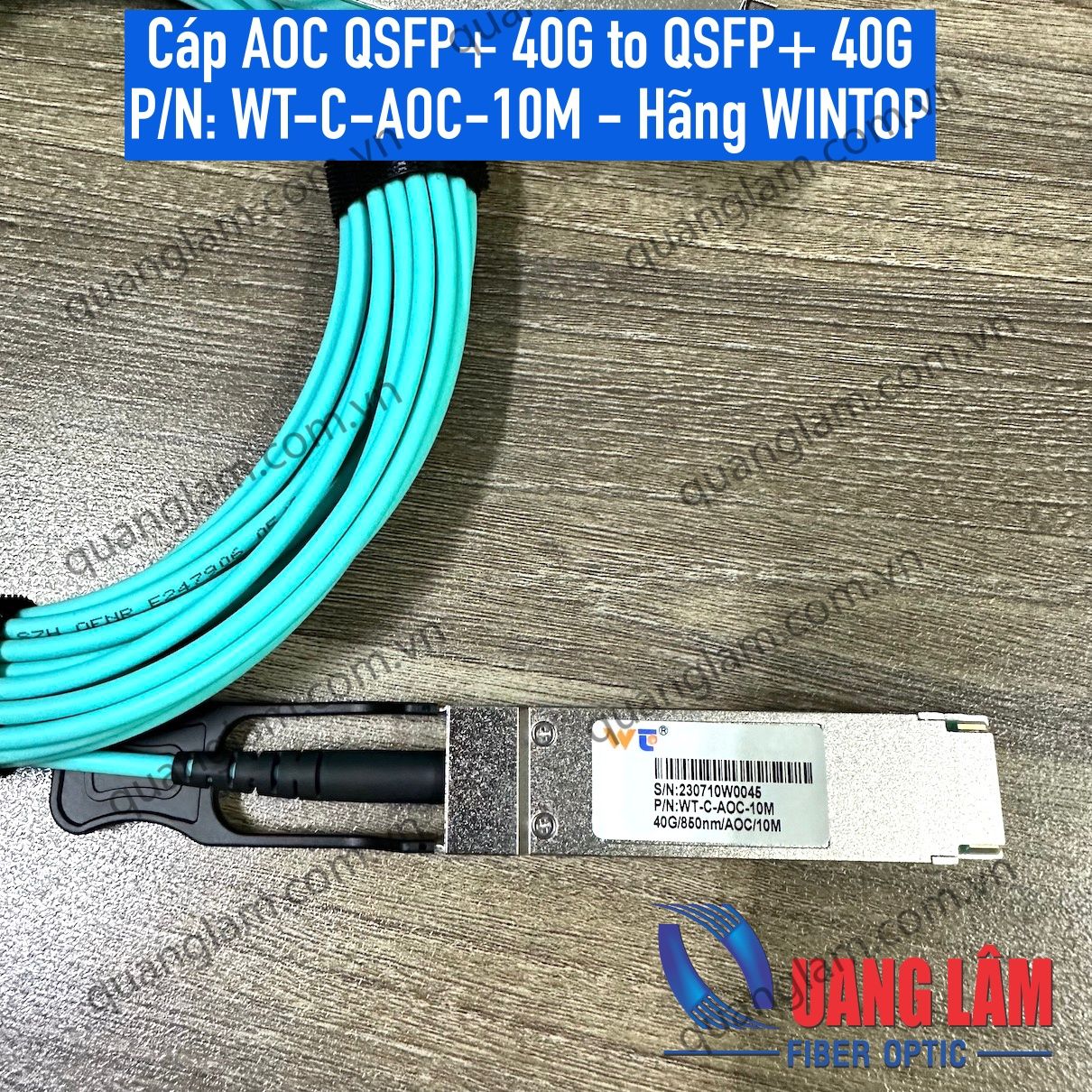 Cáp đúc AOC 40G QSFP+ Active Optical Cable - Dài 3M – Công ty TNHH Công ...