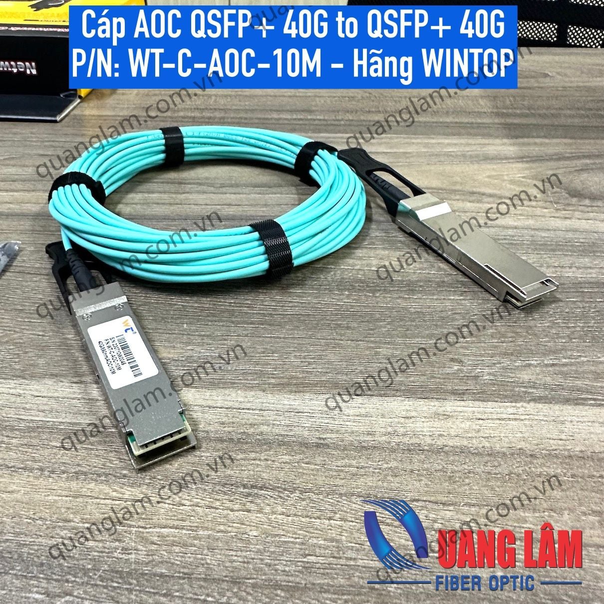 Cáp đúc AOC 40G QSFP+ Active Optical Cable - Dài 3M – Công ty TNHH Công ...