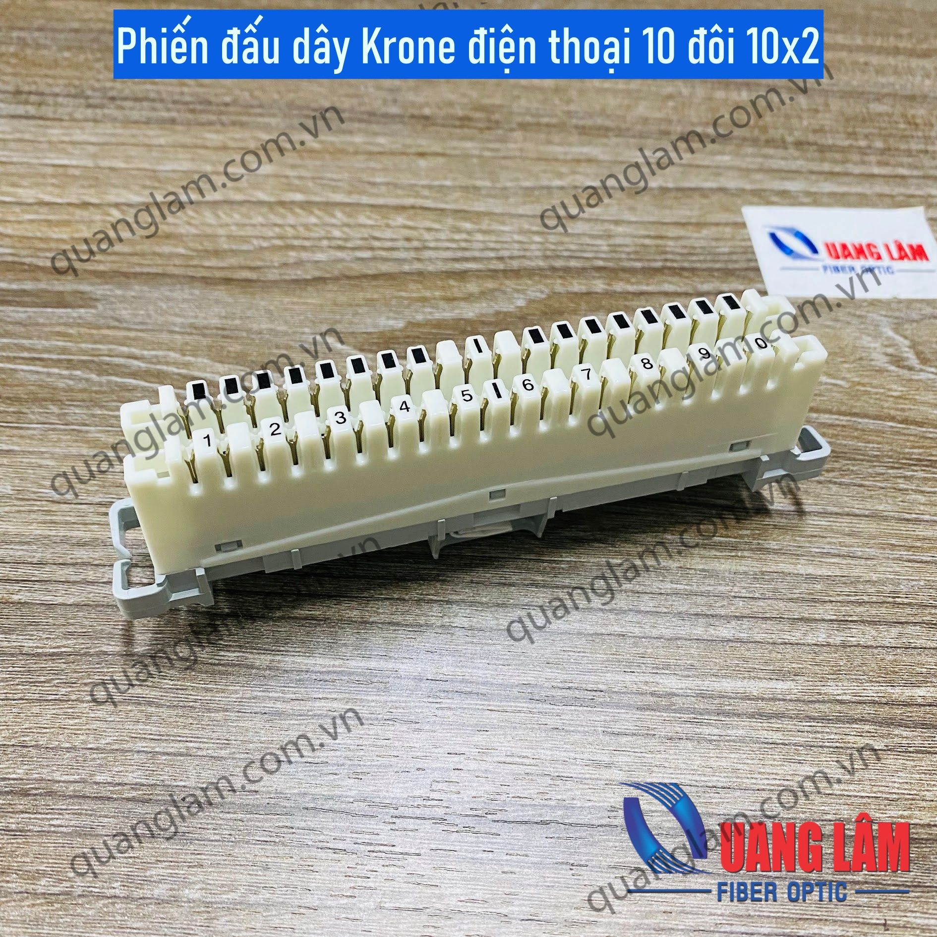 Phiến đấu dây Krone điện thoại 10 đôi 10x2