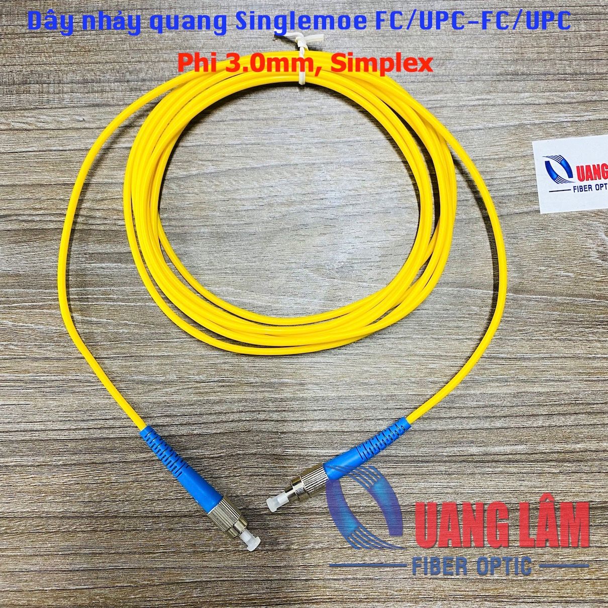 Dây nhảy quang đơn mốt FC/UPC-FC/UPC, Simplex, Phi 3.0