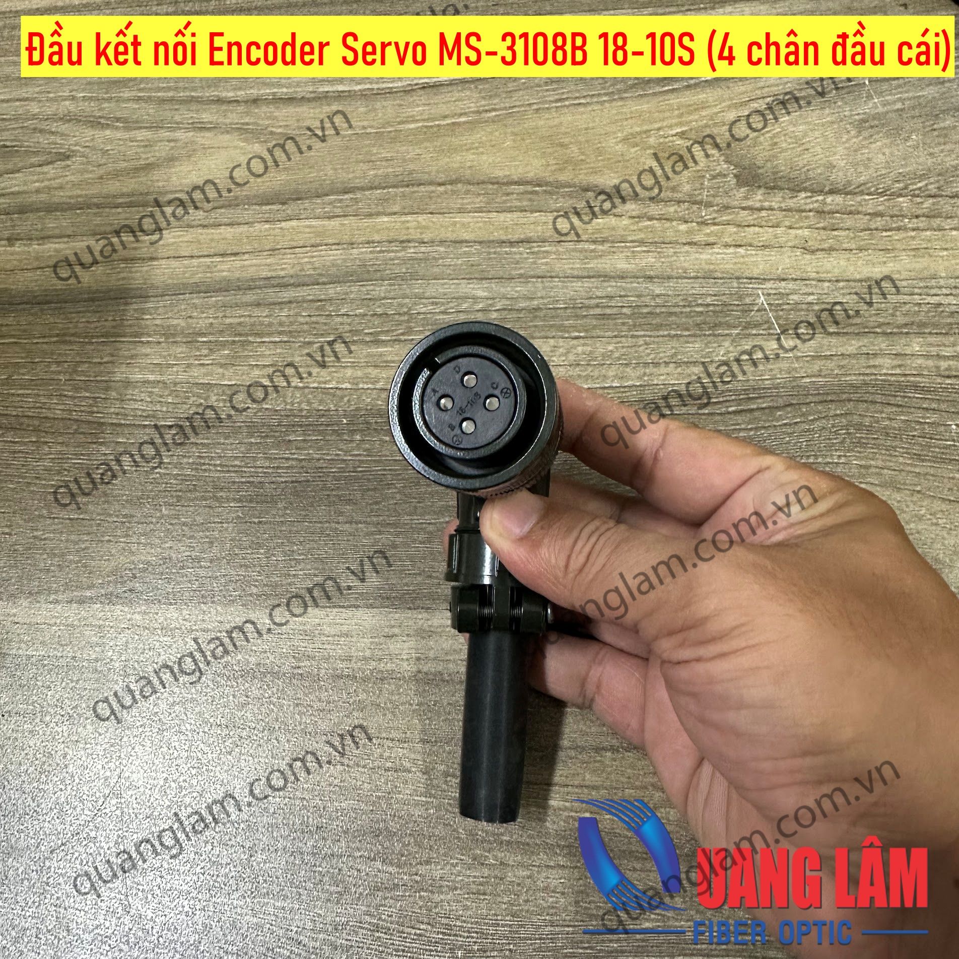 Đầu kết nối Encoder Servo MS-3108B 18-10S (4 chân đầu cái)