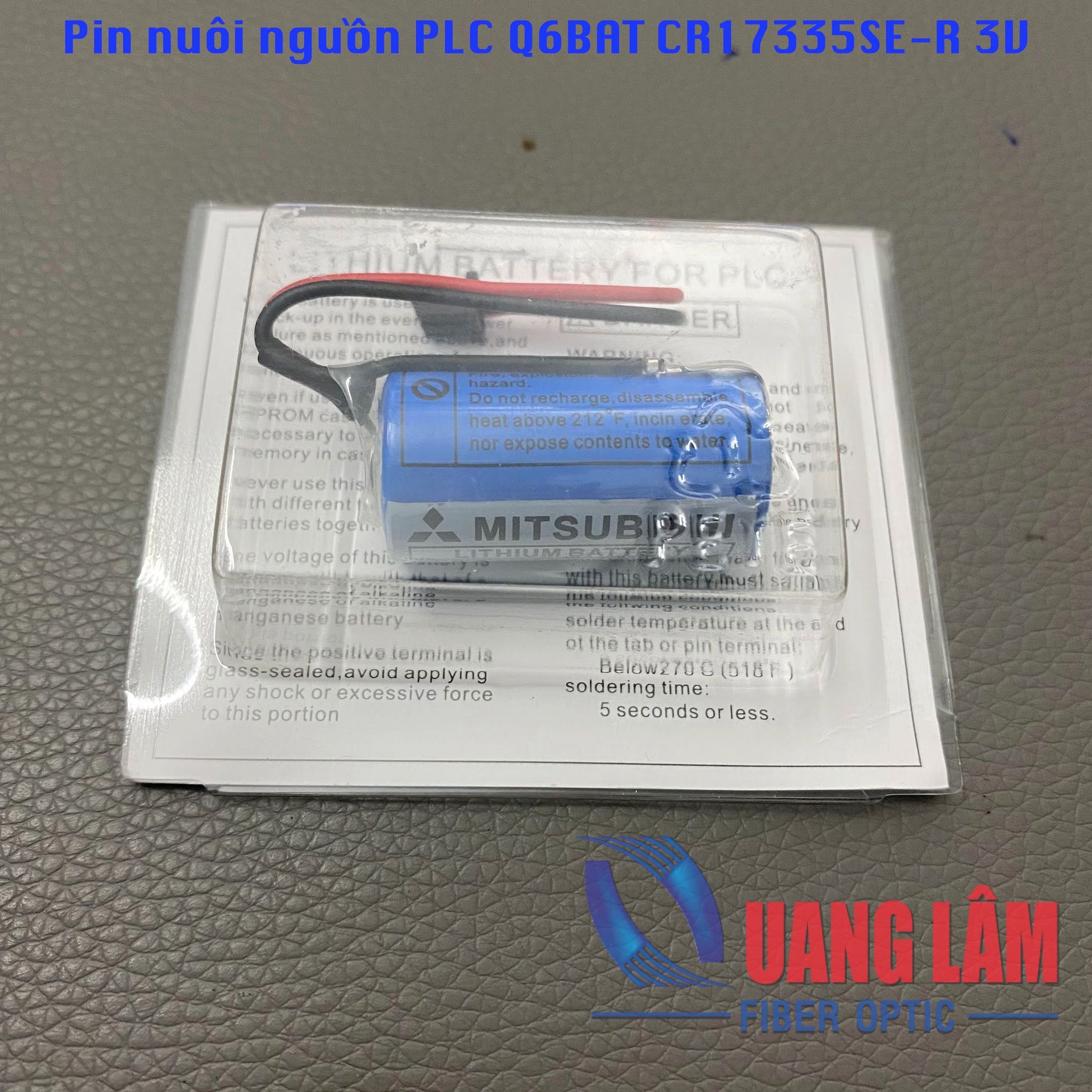 Pin nuôi nguồn PLC Q6BAT CR17335SE-R 3V