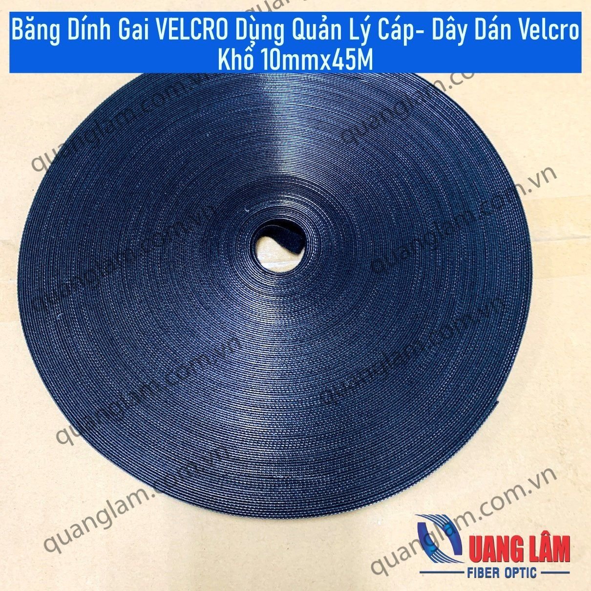 Băng Dính Gai VELCRO Dùng Quản Lý Cáp- Dây Dán Velcro Khổ 10mm/20mmx50M