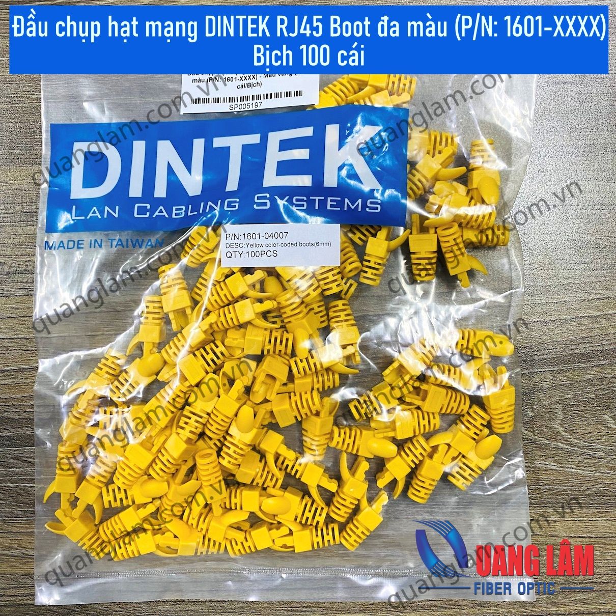 Đầu chụp hạt mạng DINTEK RJ45 Boot đa màu (P/N: 1601-XXXX) - Bịch 100 cái