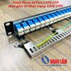 Patch Panel CAT6 24Port (Bao gồm 24 Nhân mạng CAT6 màu xanh)