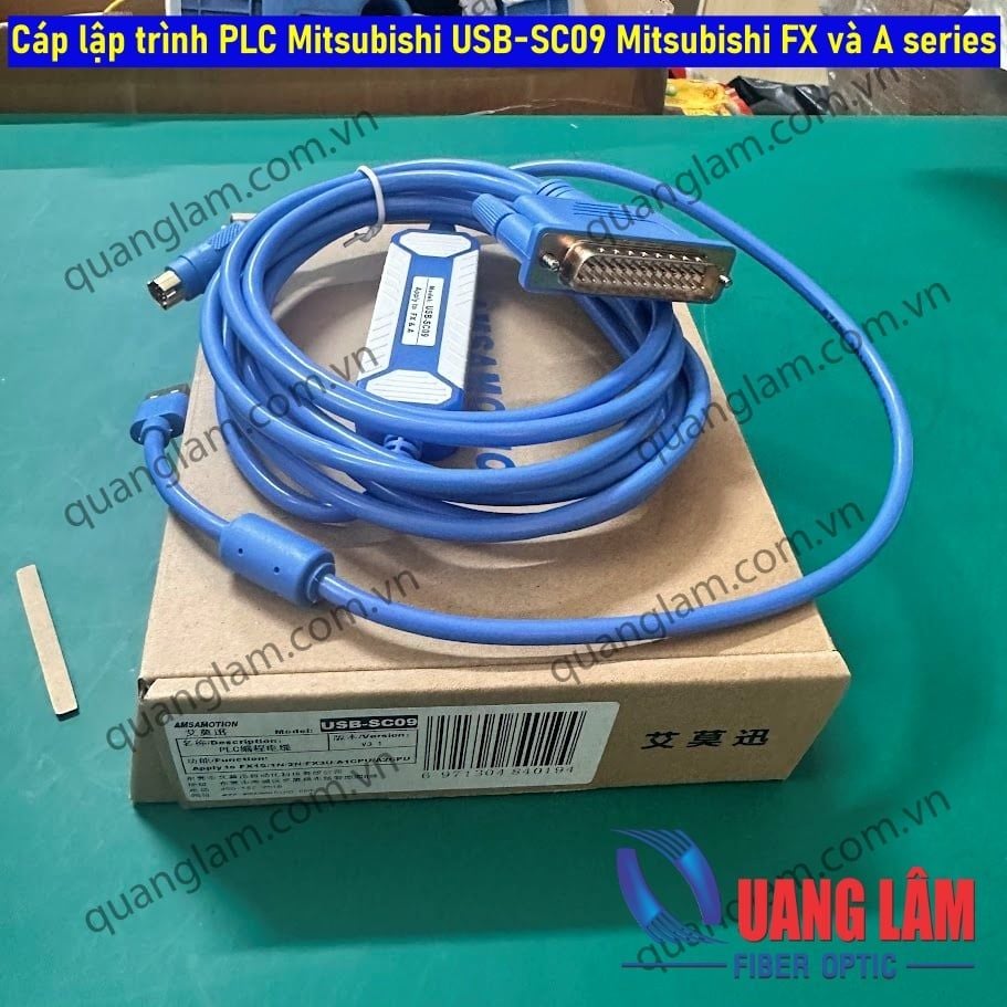 Cáp lập trình PLC Mitsubishi USB-SC09 Mitsubishi FX và A series