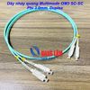 Dây nhảy quang Multimode OM3 SC/PC-SC/PC Phi 3.0mm, Duplex - Chiều dài theo yêu cầu