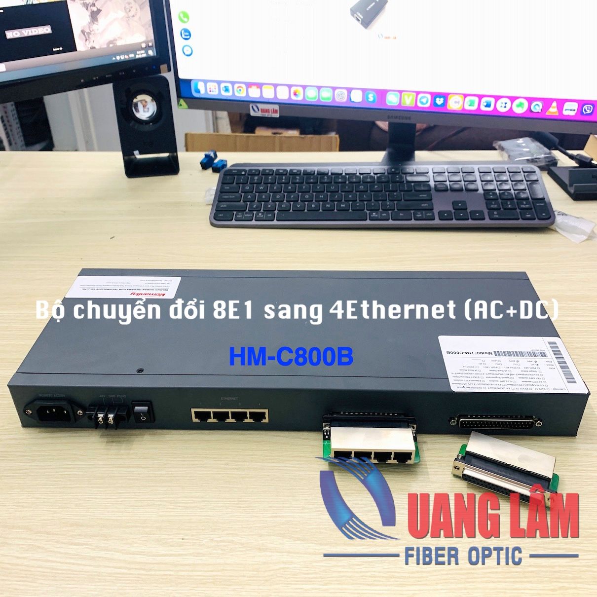 Bộ Chuyển Đổi 8E1 Sang 4Ethernet (AC+DC) HM-C800B - Humanity