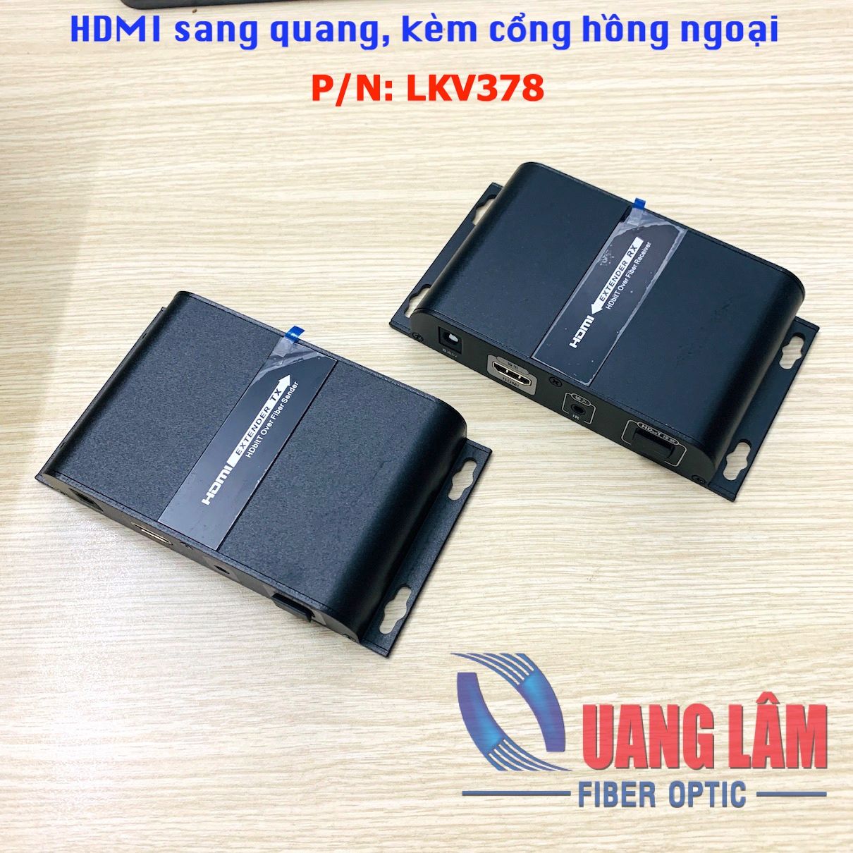 Bộ chuyển đổi kéo dài tín hiệu HDMI sang quang (Kèm cổng IR Hồng ngoại)