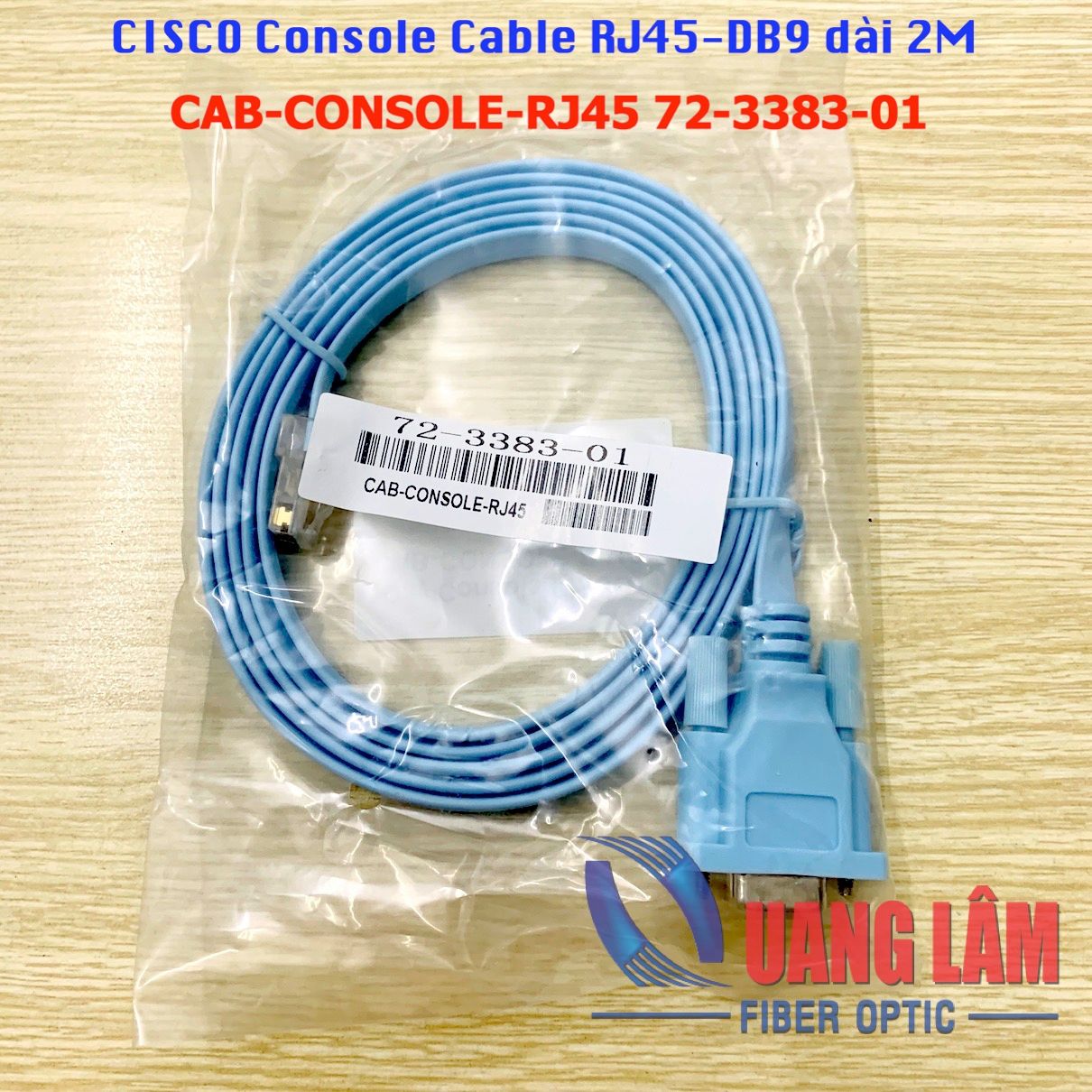 Dây Console CISCO 1 đầu RJ45, 1 đầu DB9 Female CAB-CONSOLE-RJ45