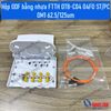 Hộp ODF bằng nhựa FTTH OTB-C04 04FO ST/PC OM1 62.5/125um( 4 Adapter ST, 4 ống co nhiệt, 4 dây nối quang MM OM1 62.5/125um ST/PC dài 1M, phi 0.9mm)
