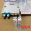 Hộp ODF bằng nhựa 04FO LC/PC OM3 (Bao gồm 02 Adpater LC/PC MM OM3 Duplex, 04 Ống co nhiệt 60mm, 04 Dây nối quang đa mốt OM3 LC/PC dài 1.5M phi 0.9mm)