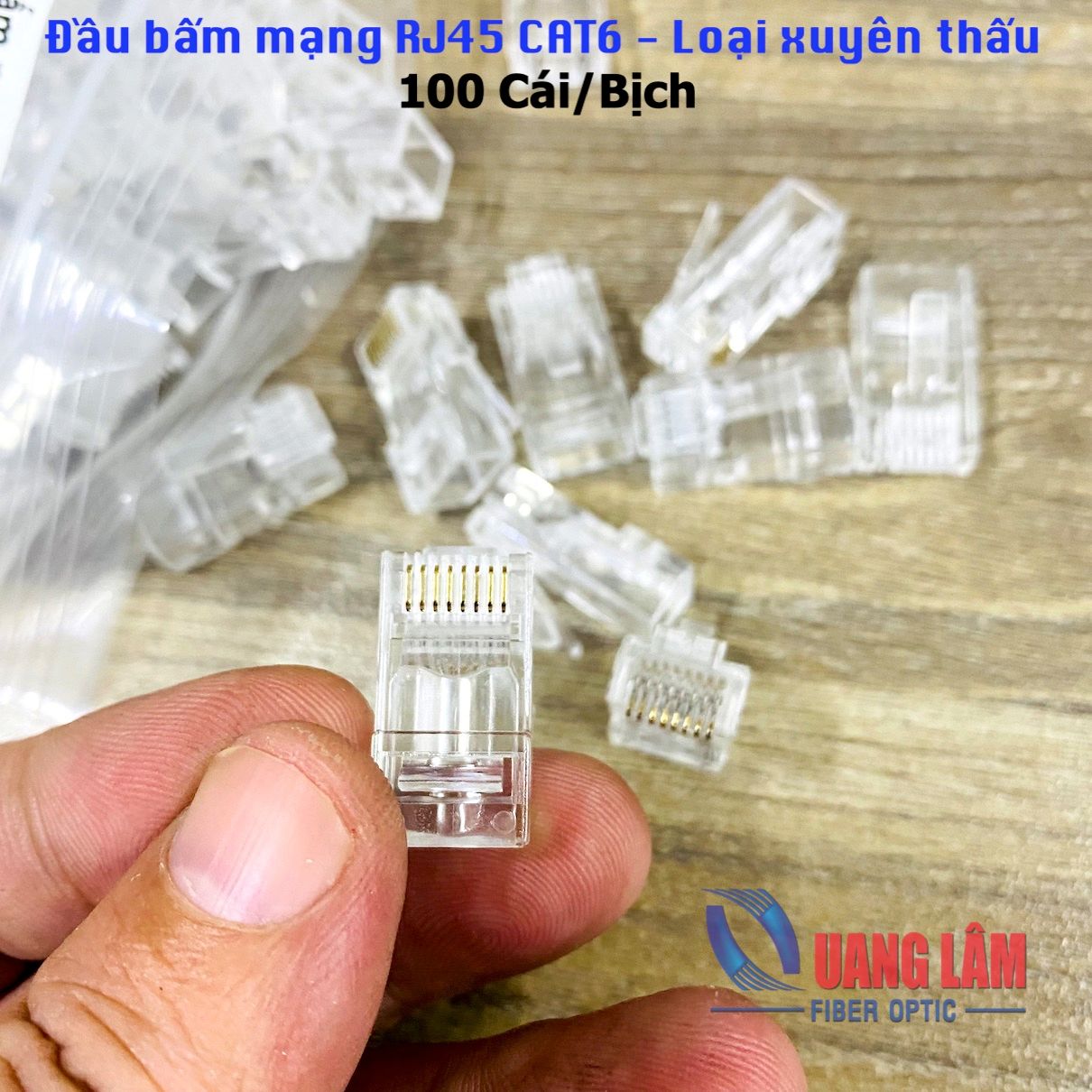 Đầu bấm mạng RJ45 CAT6 - Loại xuyên thấu (100 Cái/bịch) – Công ty TNHH ...