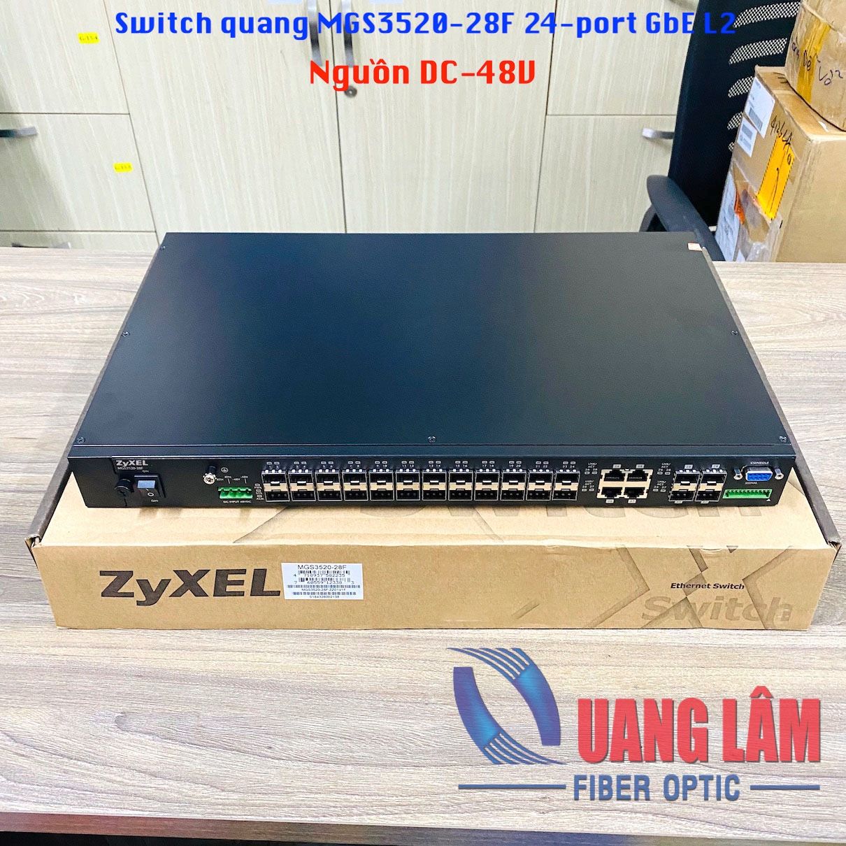 Switch quang MGS3520-28F 24-port GbE L2 Fiber Switch