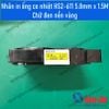 Nhãn in ống co nhiệt HS2-611 5.8mm x 1.5M - Chữ đen nền vàng